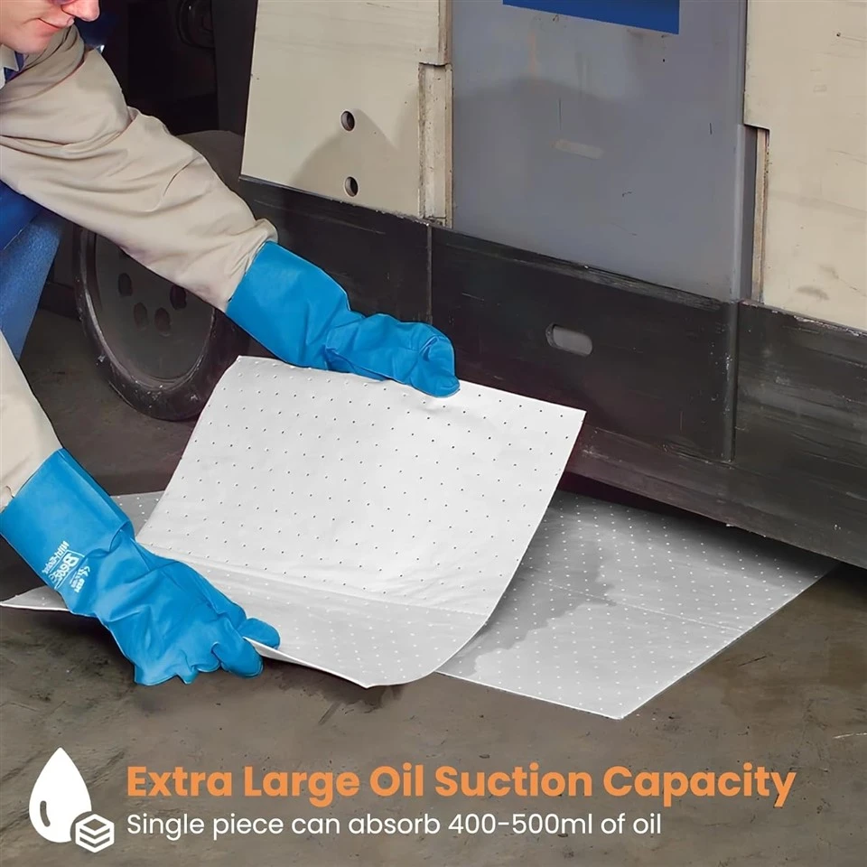 Highly Absorbent Ultra Fine Fiber Polypropylene Oil Only Absorbent Pad factory